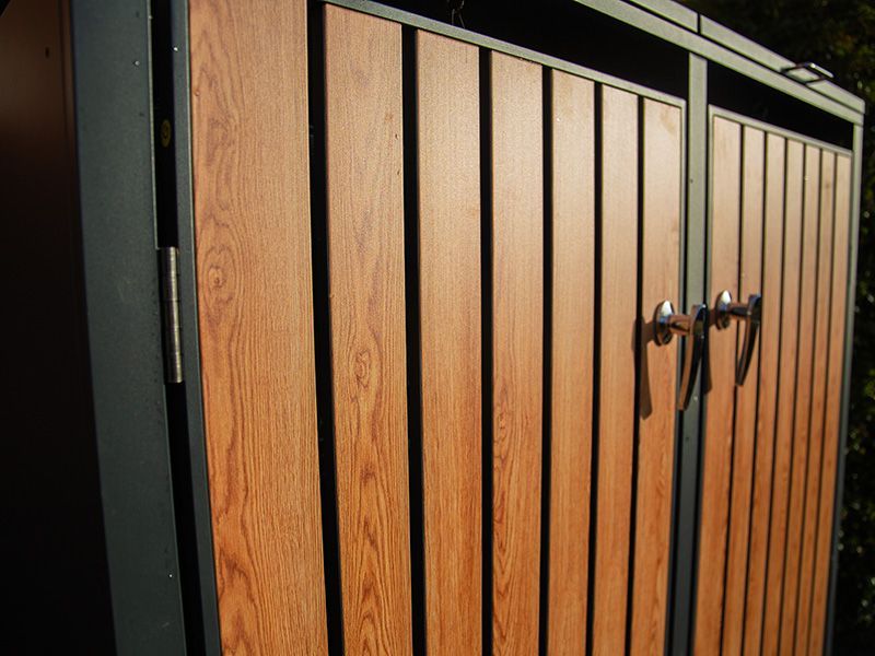 Wholesale Galvanized Steel Wheelie Bin Cover | Double