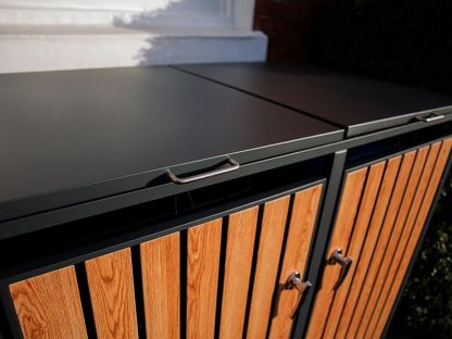 Wholesale Galvanized Steel Wheelie Bin Cover | Double