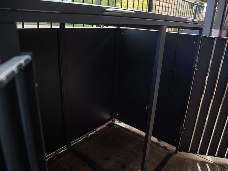 Wholesale Galvanized Steel Wheelie Bin Cover | Double