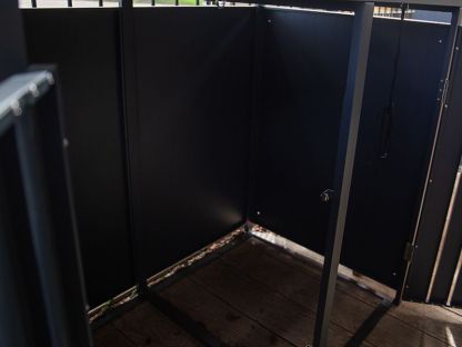 Wholesale Galvanized Steel Wheelie Bin Cover With Planters | Double