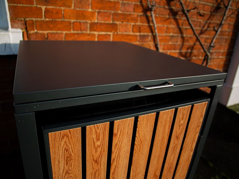 Wholesale Galvanized Steel Wheelie Bin Cover | Single