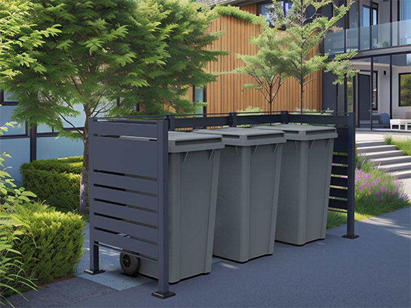 Wholesale Galvanized Steel Wheelie Bin Screen | Modular
