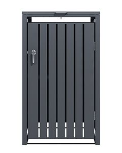 Wholesale Anthracite Galvanized Steel Wheelie Bin Cover | Single