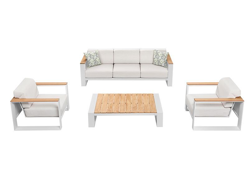 Wholesale Cambusa 3 Seater Sofa | White and Grey 