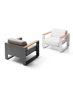 Wholesale Cambusa Armchair | Grey and White