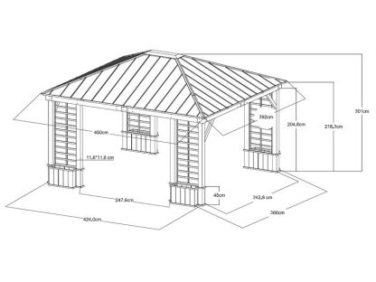 Wholesale Winchester Hard Top Gazebo 