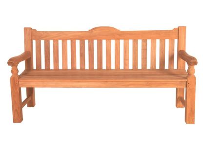 Teak Windsor Bench 1.8m-Garden Furniture Centre-MidInstock,instock,MidRange,park benches,Benches,Teak Benches Benches,Teak Benches,Memorial Benches-{collection_title}