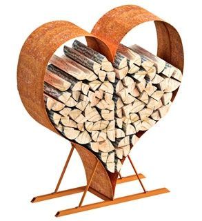 Wholesale Rustic Love Heart Wood Rack 