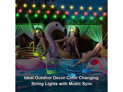 Multicoloured Solar LED Festoon String Lights | KS