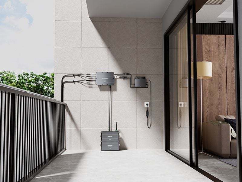 Zendure Solar Flow Smart Hub, Microinverter, and 1kw Battery Kit | KS 