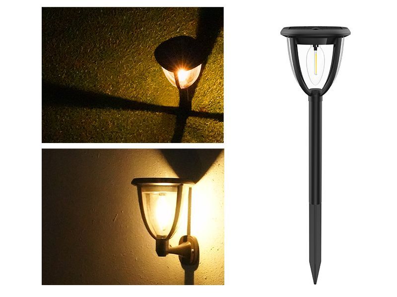 3 In 1 Solar Garden Stake and Wall Light | KS