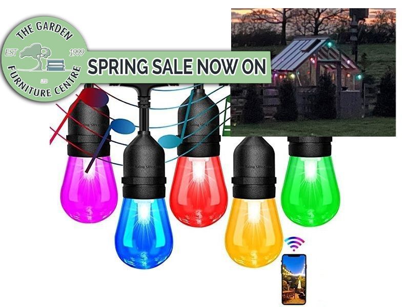 Multicoloured Solar LED Festoon String Lights | KS