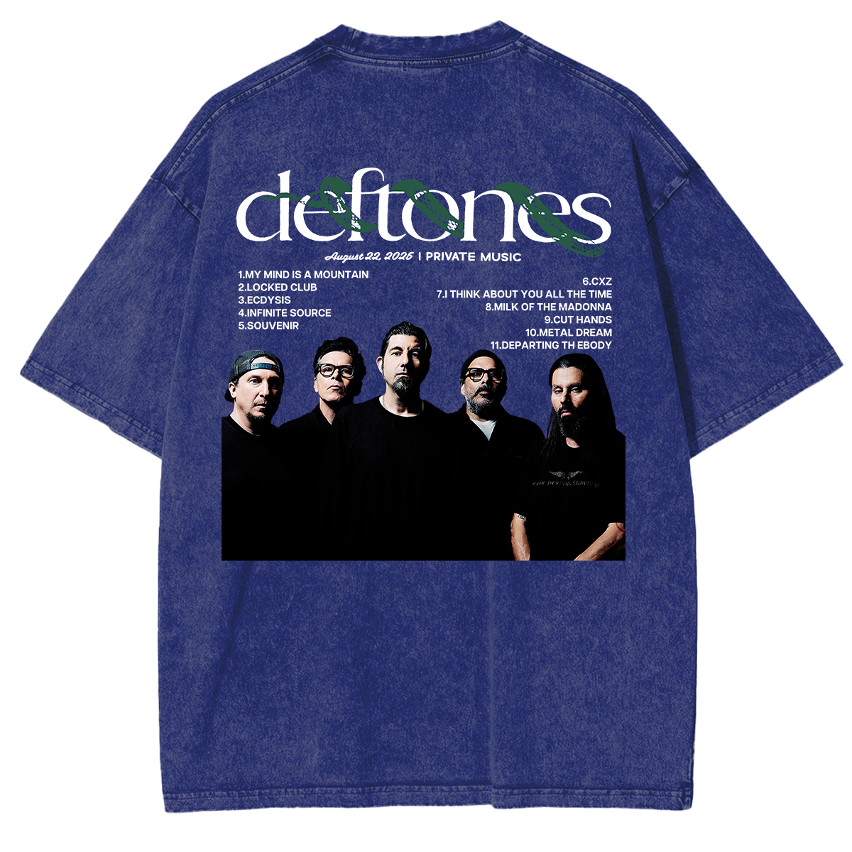 2025 tour energy, locked into one vintage Deftones Washed Unisex T-Shirt