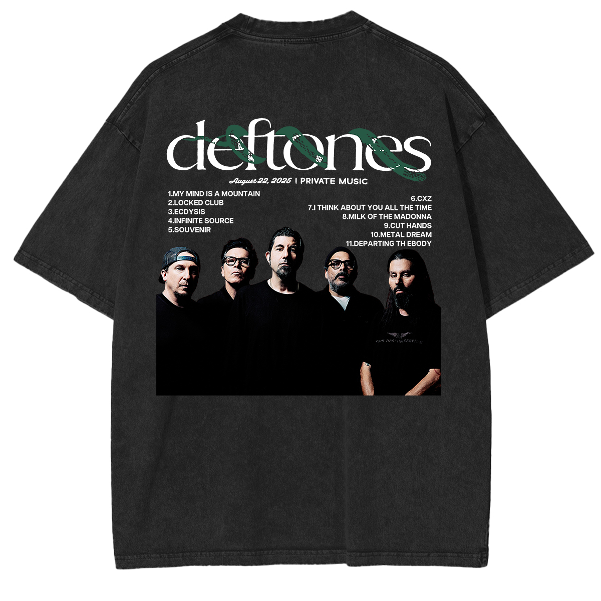 2025 tour energy, locked into one vintage Deftones Washed Unisex T-Shirt
