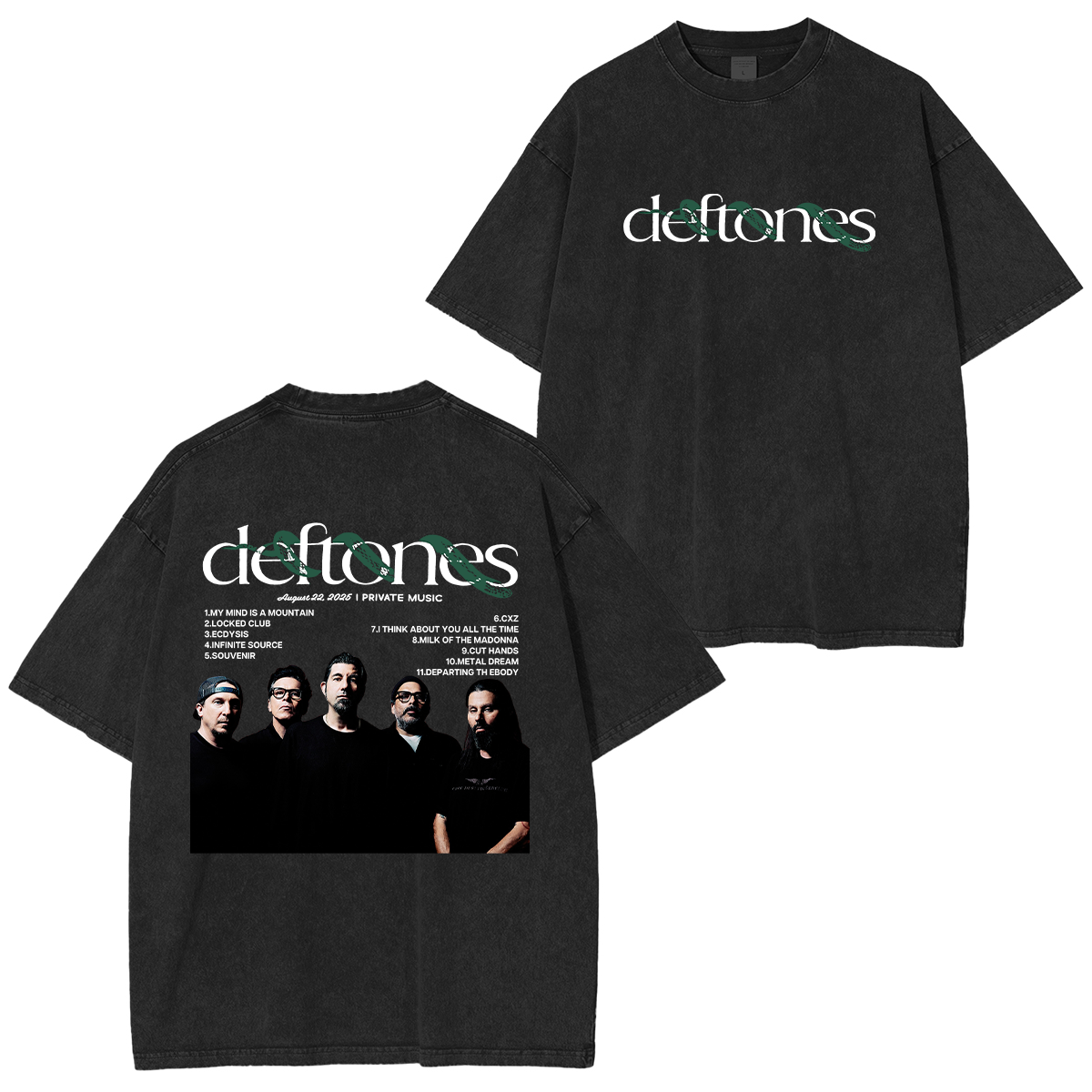2025 tour energy, locked into one vintage Deftones Washed Unisex T-Shirt