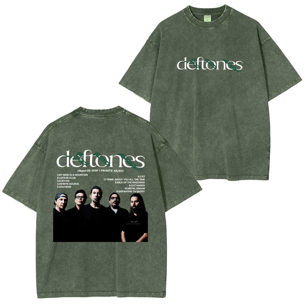 2025 tour energy, locked into one vintage Deftones Washed Unisex T-Shirt