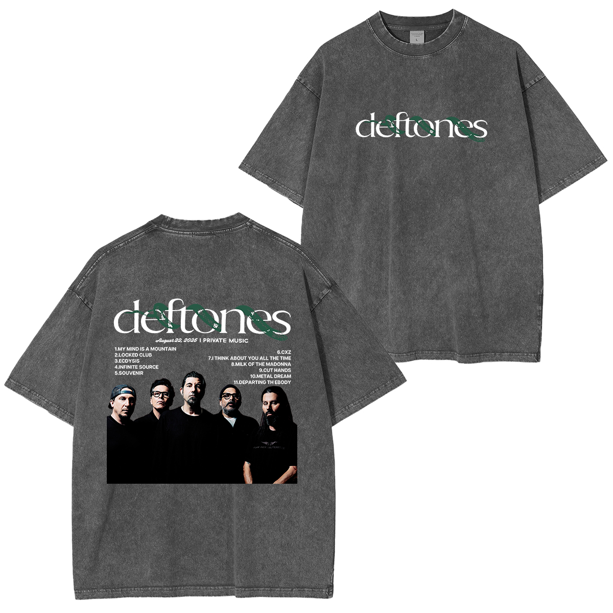 2025 tour energy, locked into one vintage Deftones Washed Unisex T-Shirt