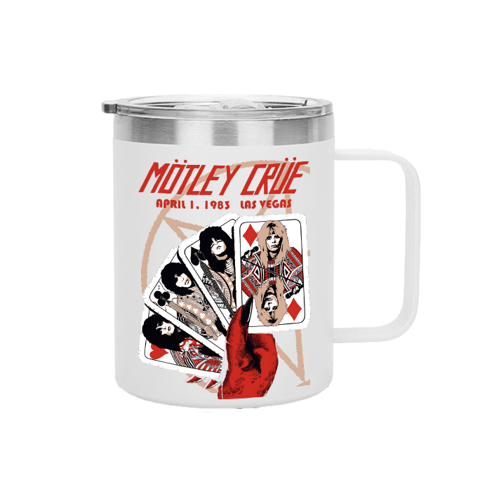 Motley Crue Insulated Portable Coffee Mug with Handle