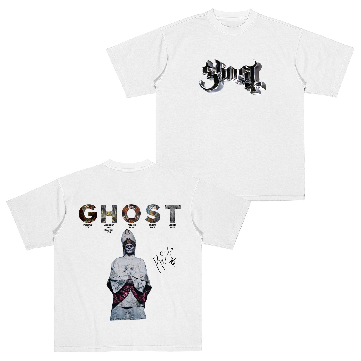 Ghost Band Cotton Unisex T-shirt
