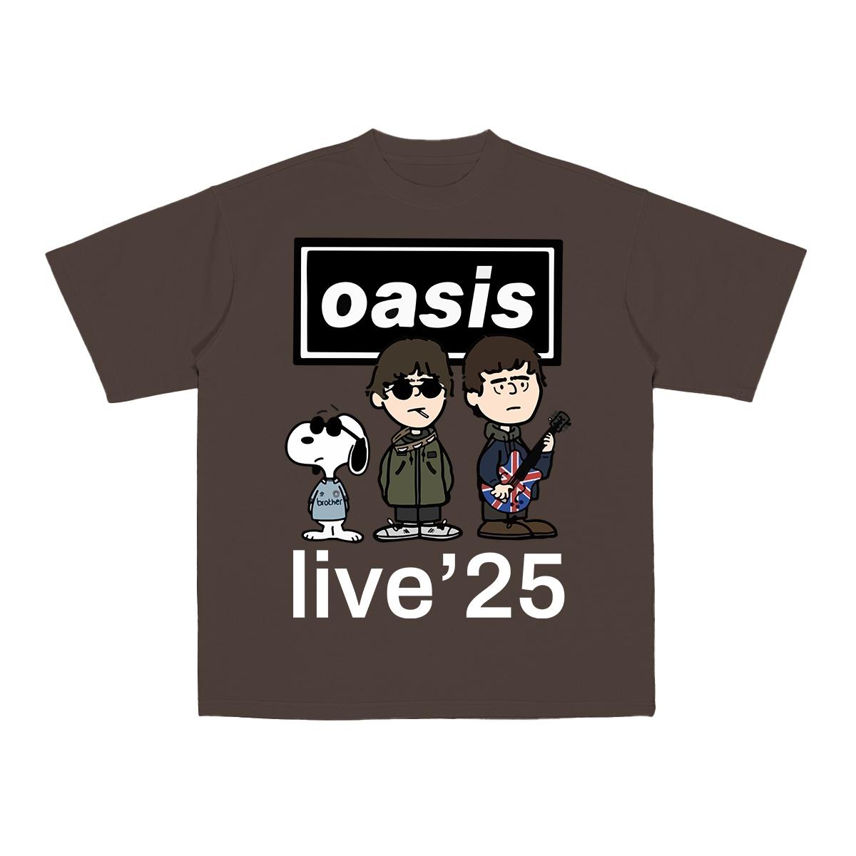 OASIS X SNOOPY Live 25 Unisex T-shirt/Crewneck Sweatshirt/Hoodie