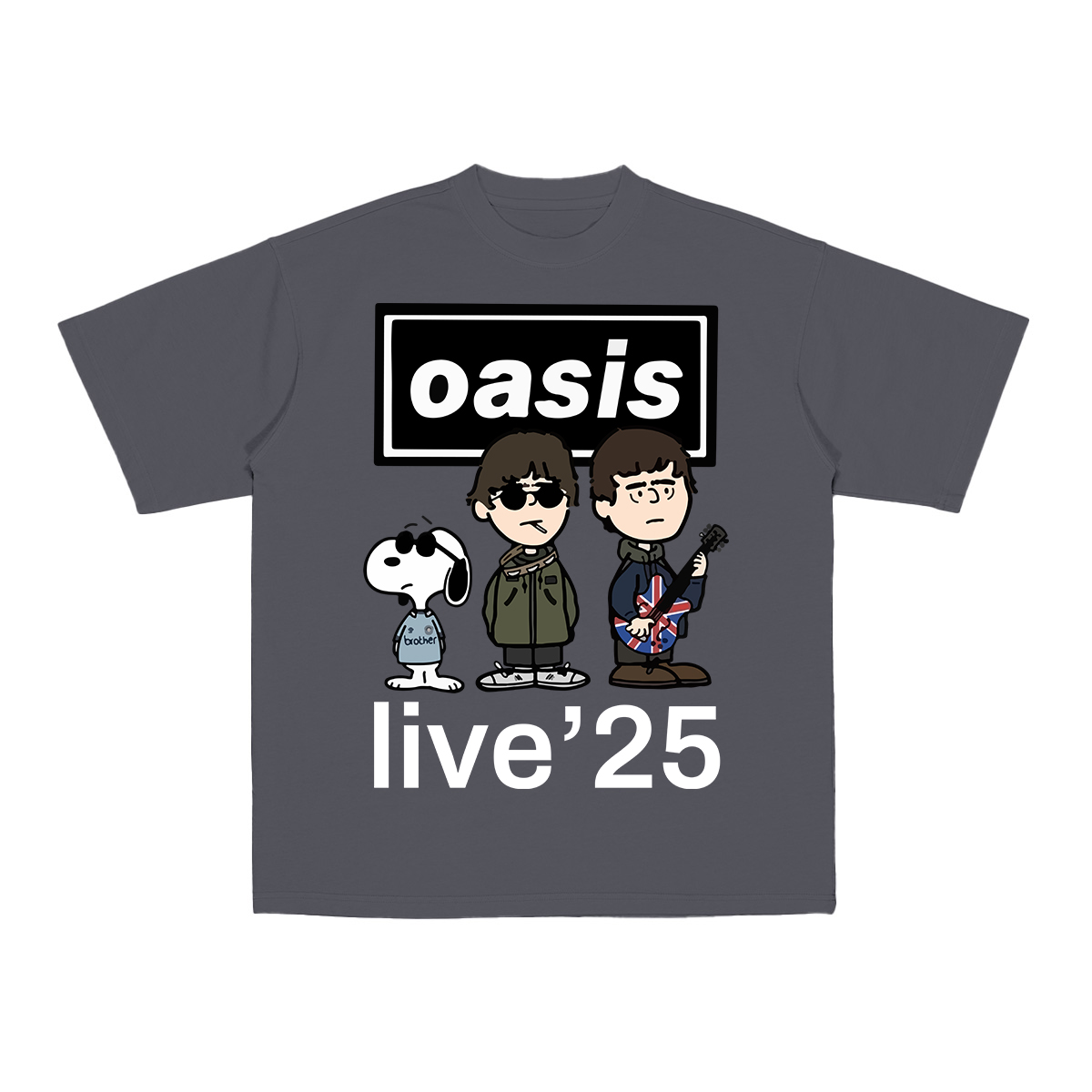 OASIS X SNOOPY Live 25 Unisex T-shirt/Crewneck Sweatshirt/Hoodie