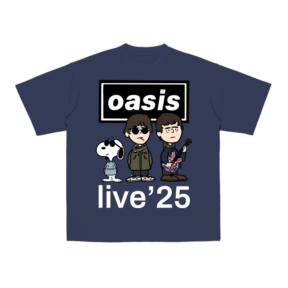 OASIS X SNOOPY Live 25 Unisex T-shirt/Crewneck Sweatshirt/Hoodie