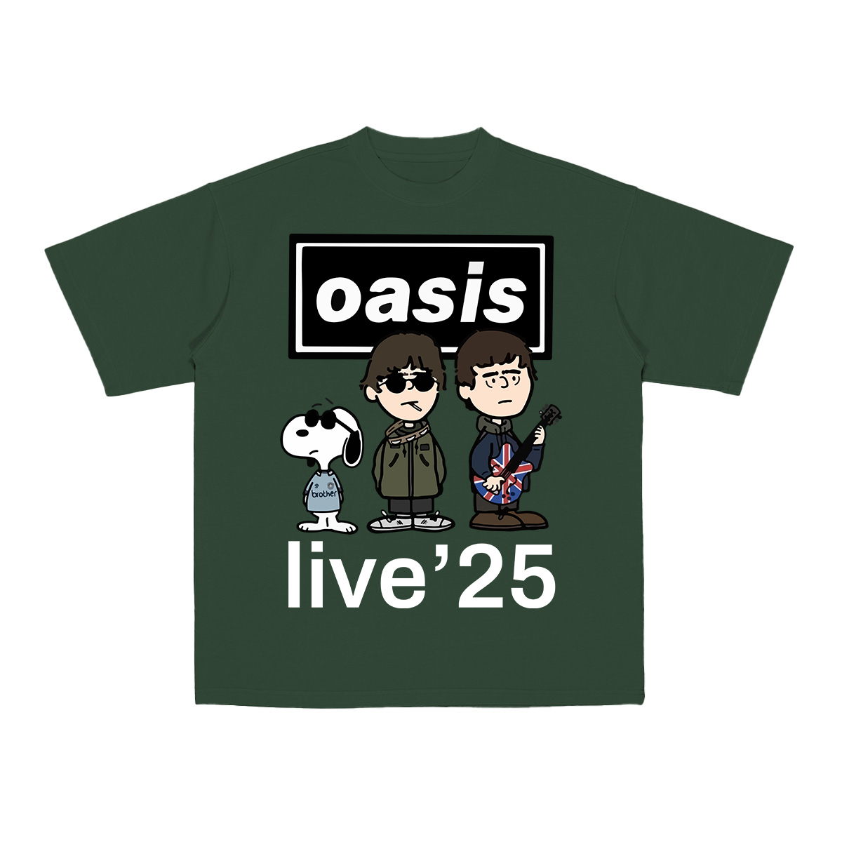 OASIS X SNOOPY Live 25 Unisex T-shirt/Crewneck Sweatshirt/Hoodie