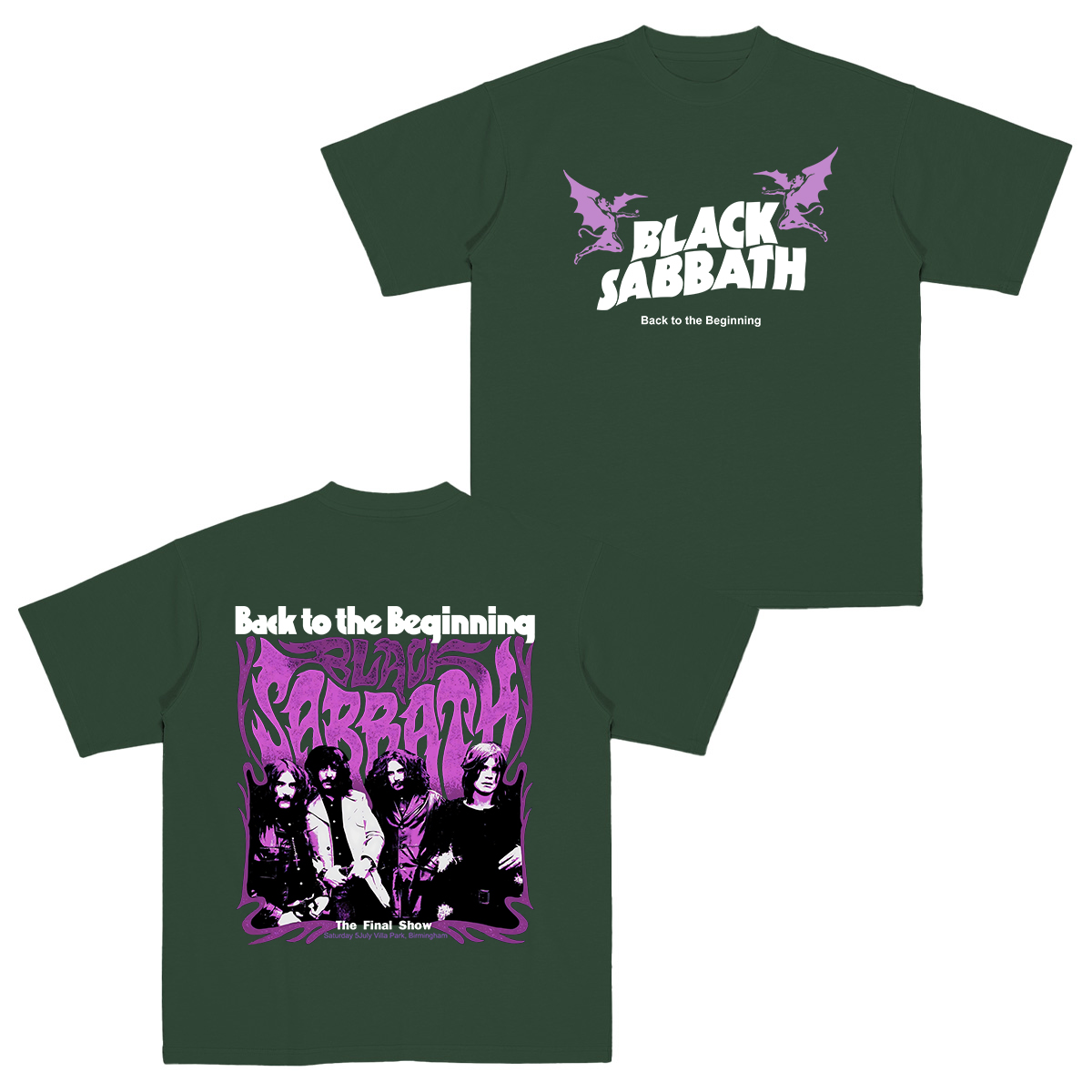 Black Sabbath Back to the Beginning Cotton Unisex T-shirt