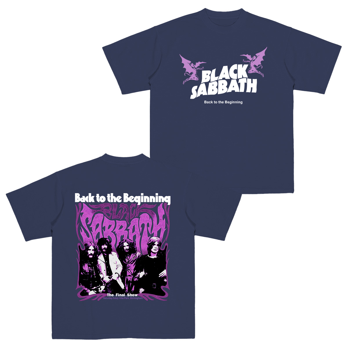 Black Sabbath Back to the Beginning Cotton Unisex T-shirt
