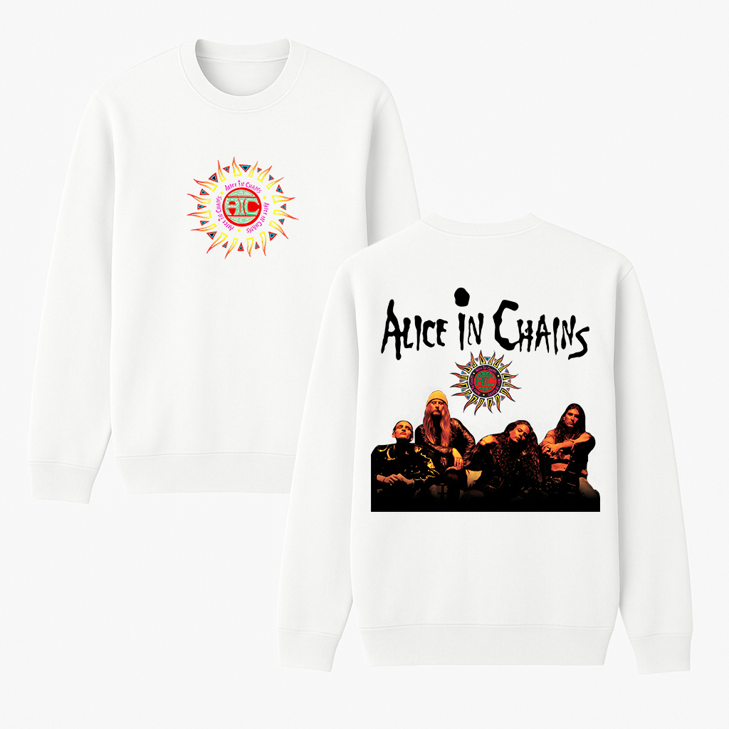 Alice In Chains Cotton Unisex Crewneck Sweatshirt