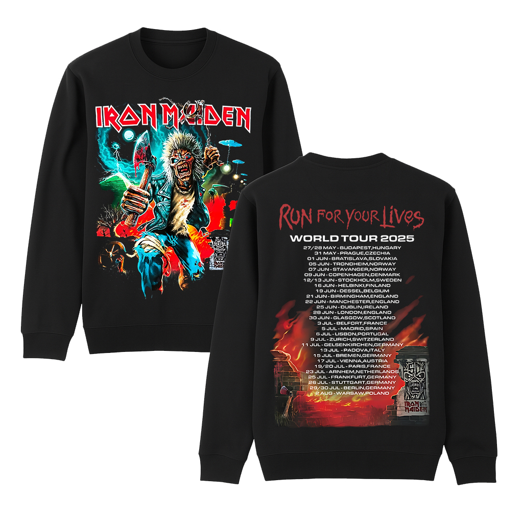 Iron Maiden Cotton Unisex Crewneck Sweatshirt