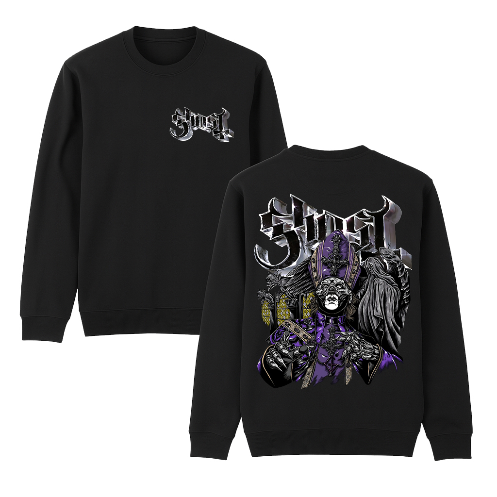 Ghost Band  Cotton Unisex Crewneck Sweatshirt