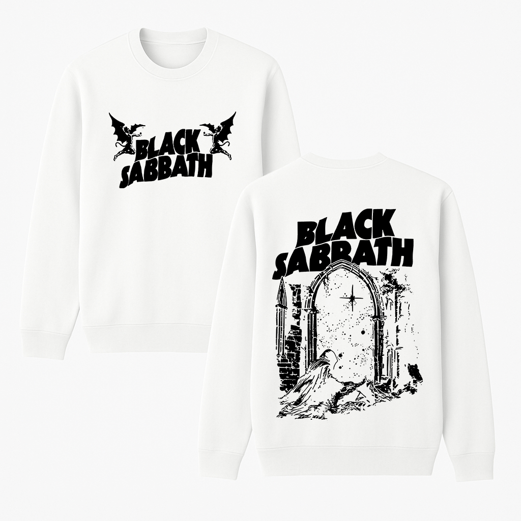 Black Sabbath Into The Void Cotton Unisex Crewneck Sweatshirt