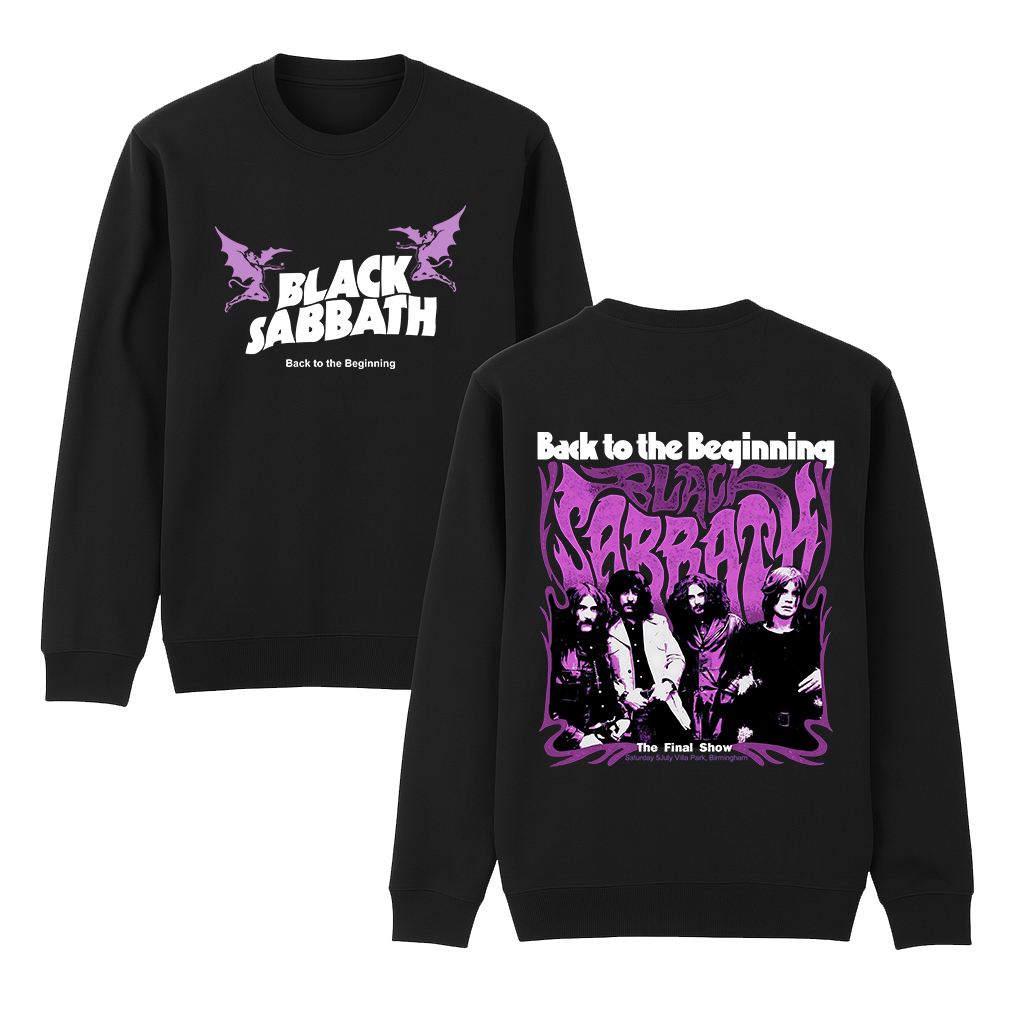 Black Sabbath Back to the Beginning Cotton Unisex Crewneck Sweatshirt