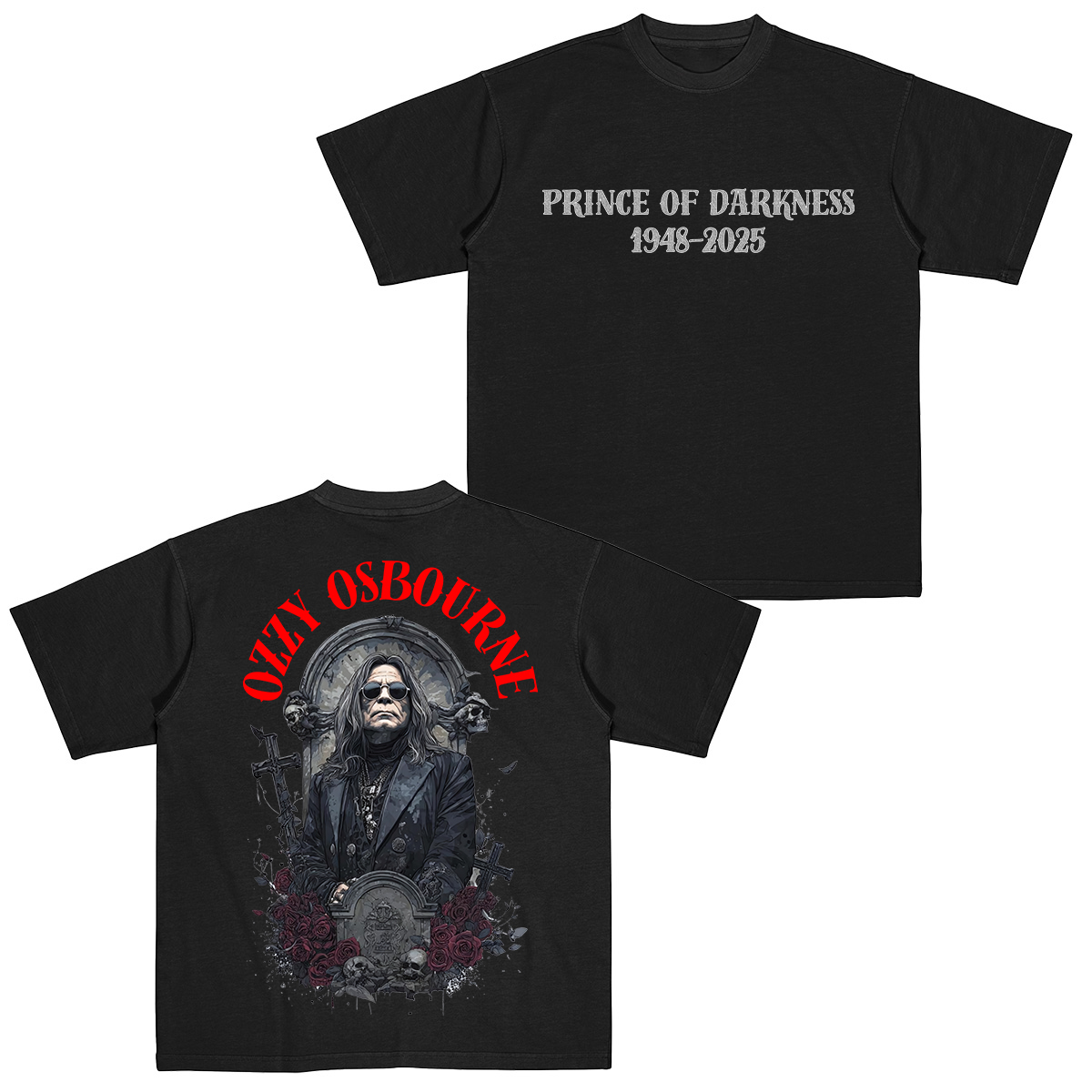 Ozzy Osbourne Memorial Cotton Unisex T-shirt