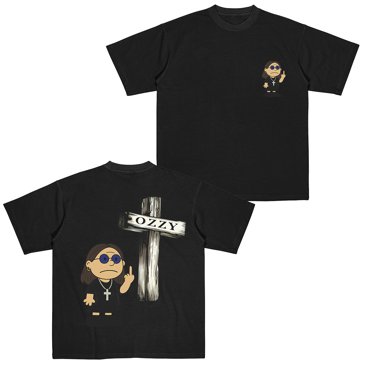 Ozzy Osbourne x Charlie Brown Cotton Unisex T-shirt