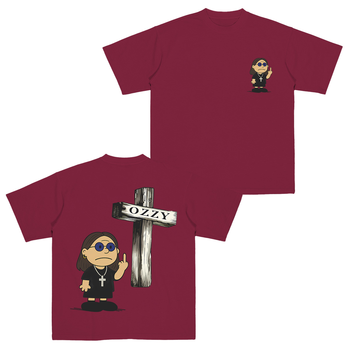 Ozzy Osbourne x Charlie Brown Cotton Unisex T-shirt