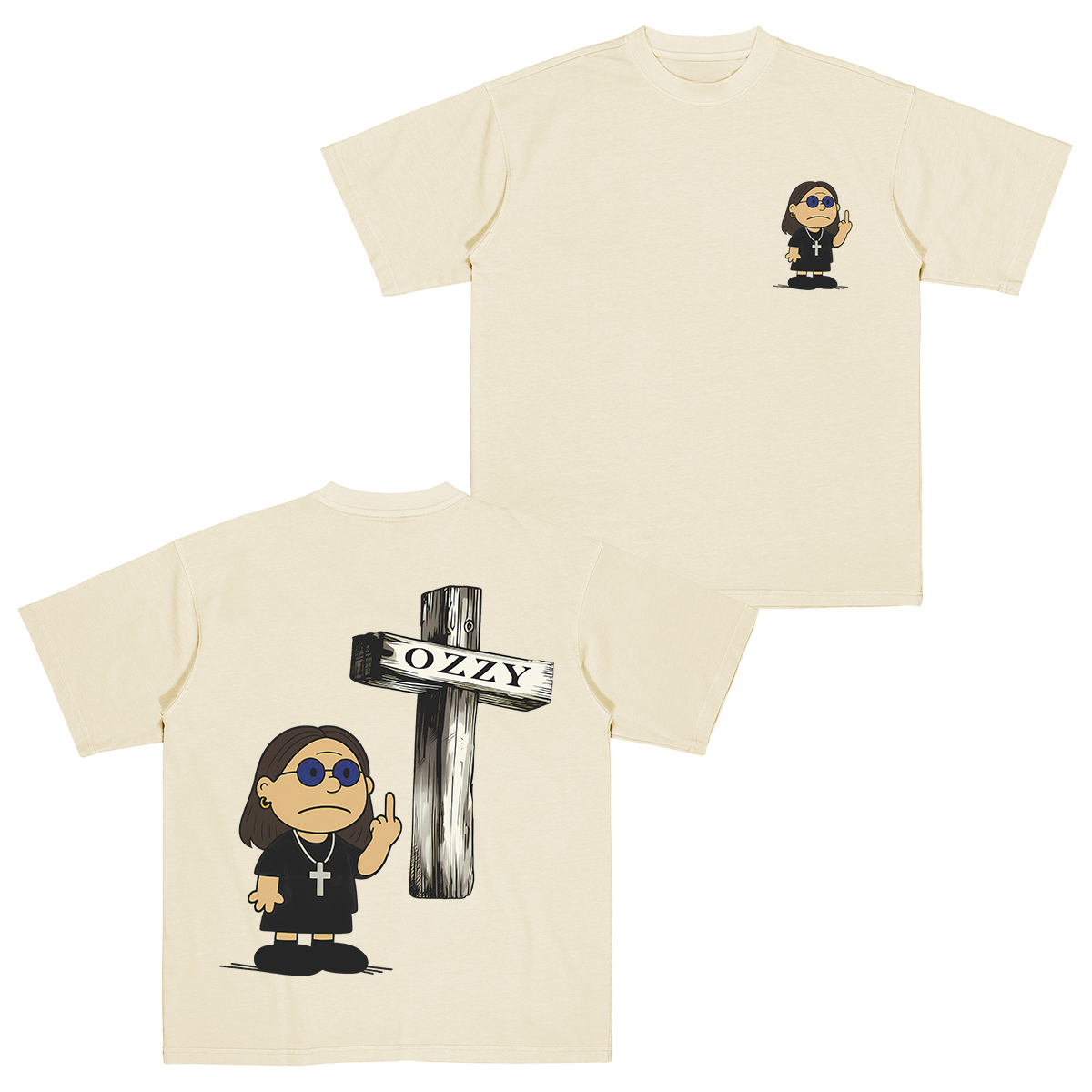 Ozzy Osbourne x Charlie Brown Cotton Unisex T-shirt