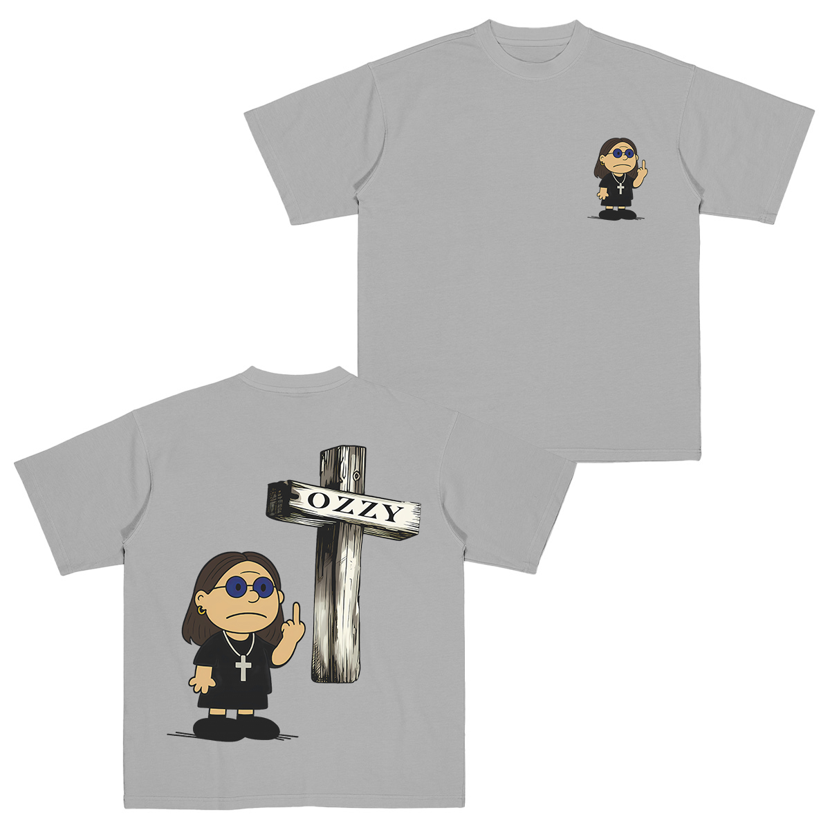 Ozzy Osbourne x Charlie Brown Cotton Unisex T-shirt