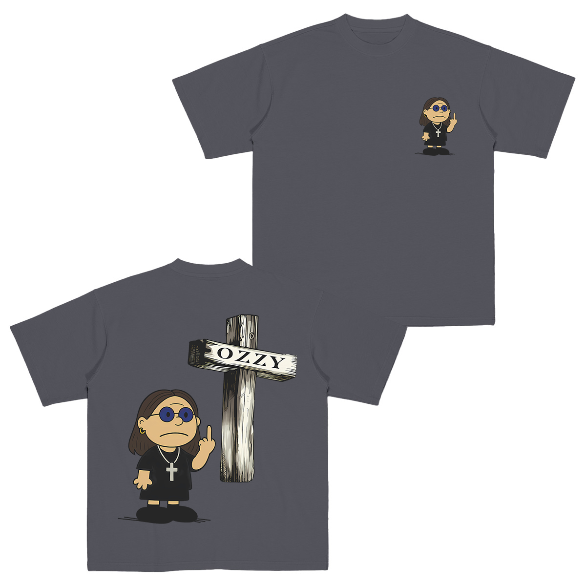 Ozzy Osbourne x Charlie Brown Cotton Unisex T-shirt
