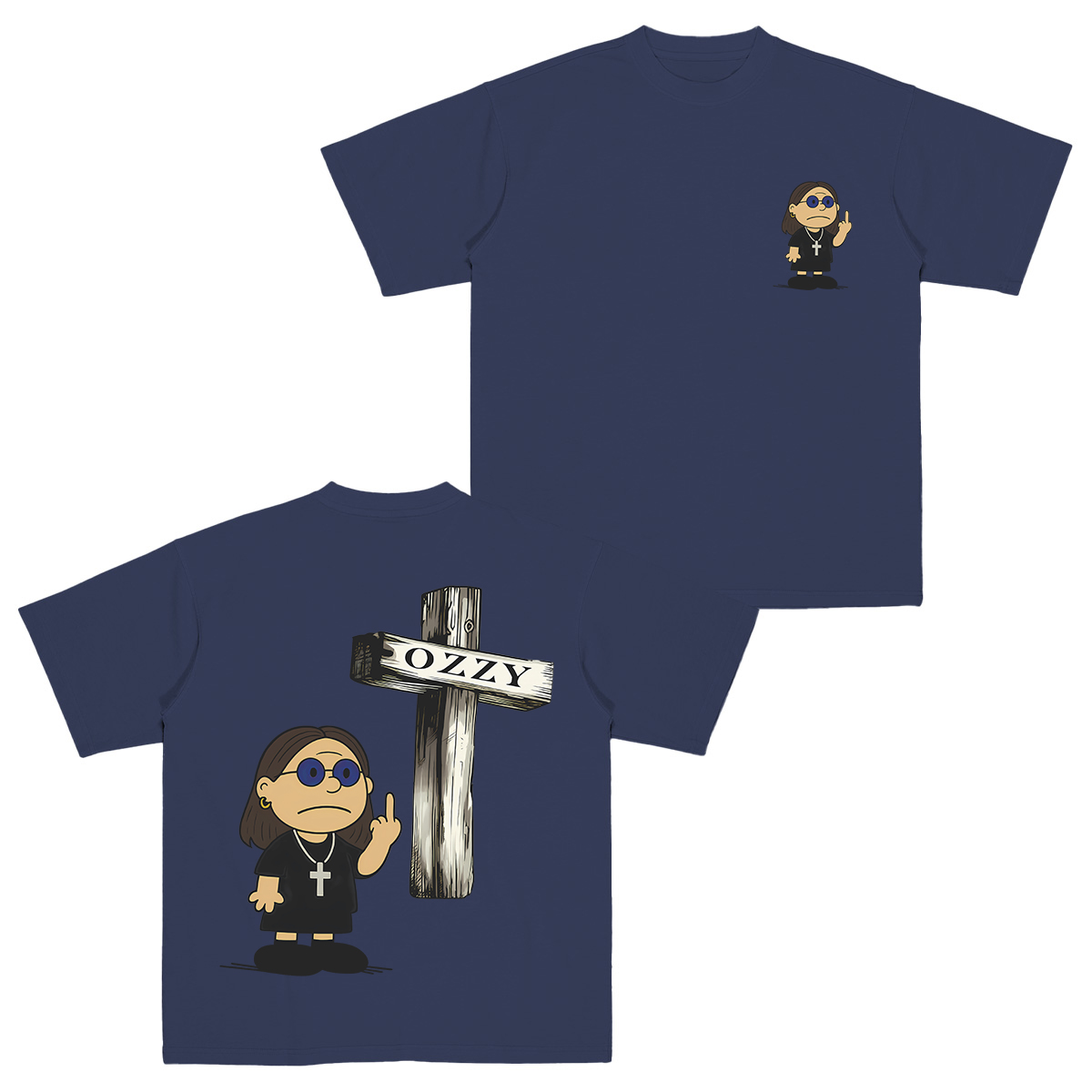 Ozzy Osbourne x Charlie Brown Cotton Unisex T-shirt