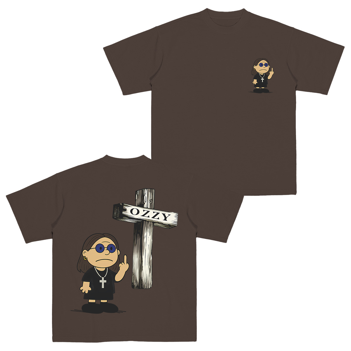 Ozzy Osbourne x Charlie Brown Cotton Unisex T-shirt