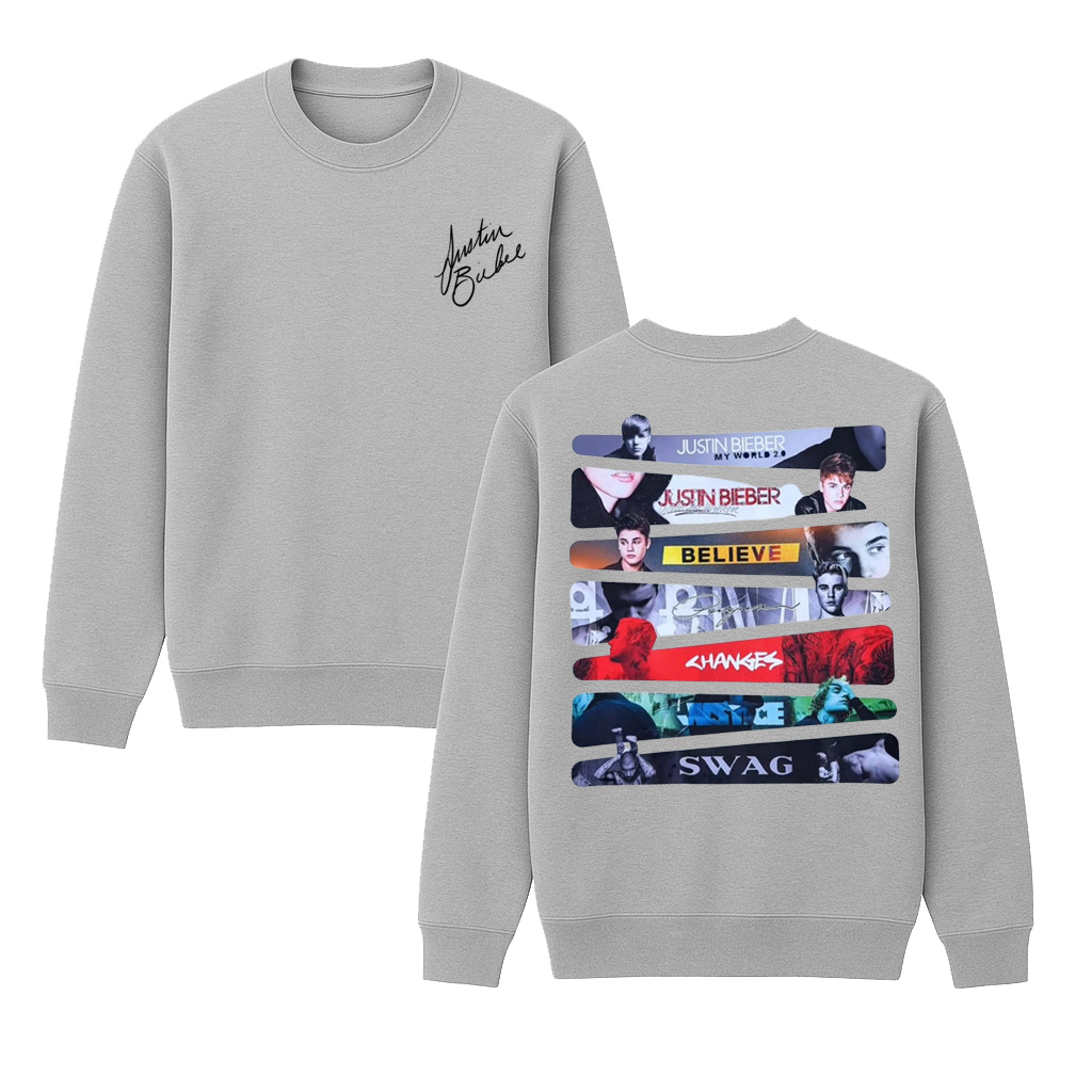 Justin Bieber Unisex Cotton Creneck Sweatshirt