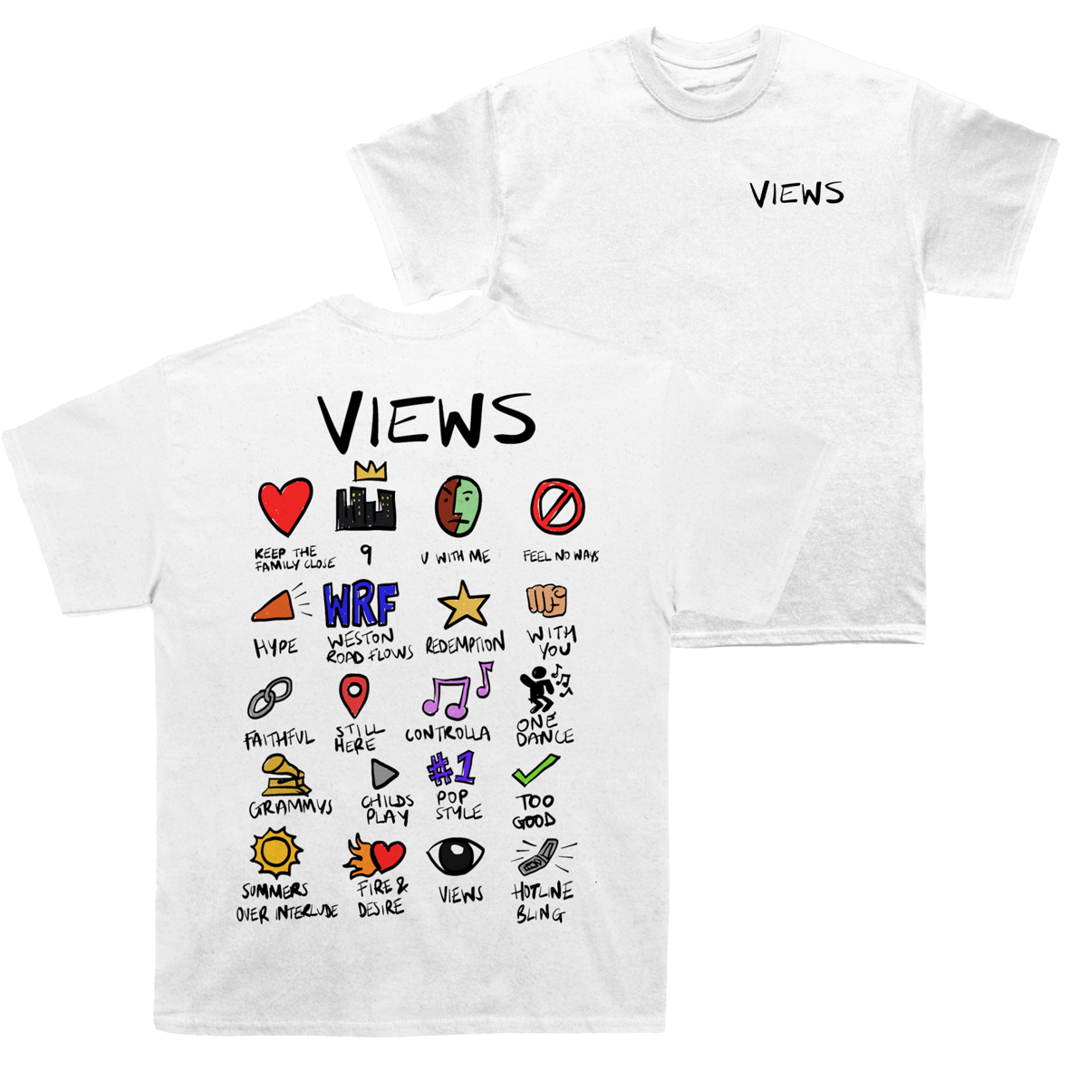 Drake Views Notebook Cotton Unisex T-shirt