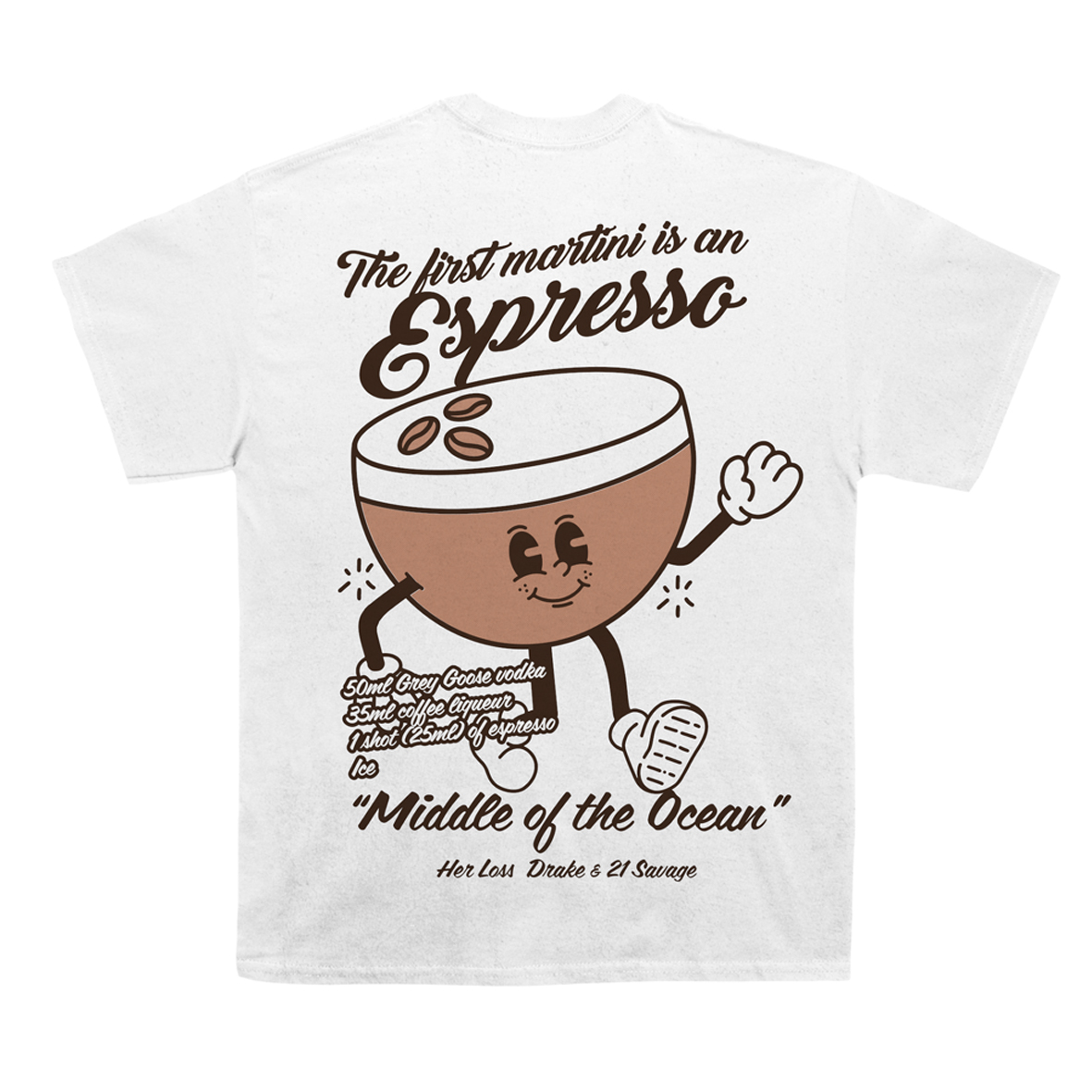DRAKE ESPRESSO MARTINI Cotton Unisex T-shirt