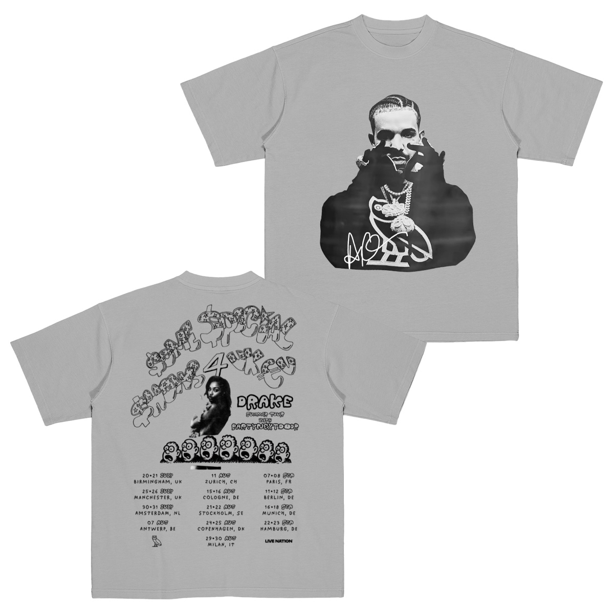 Drake concert 2025 Cotton Unisex T-shirt