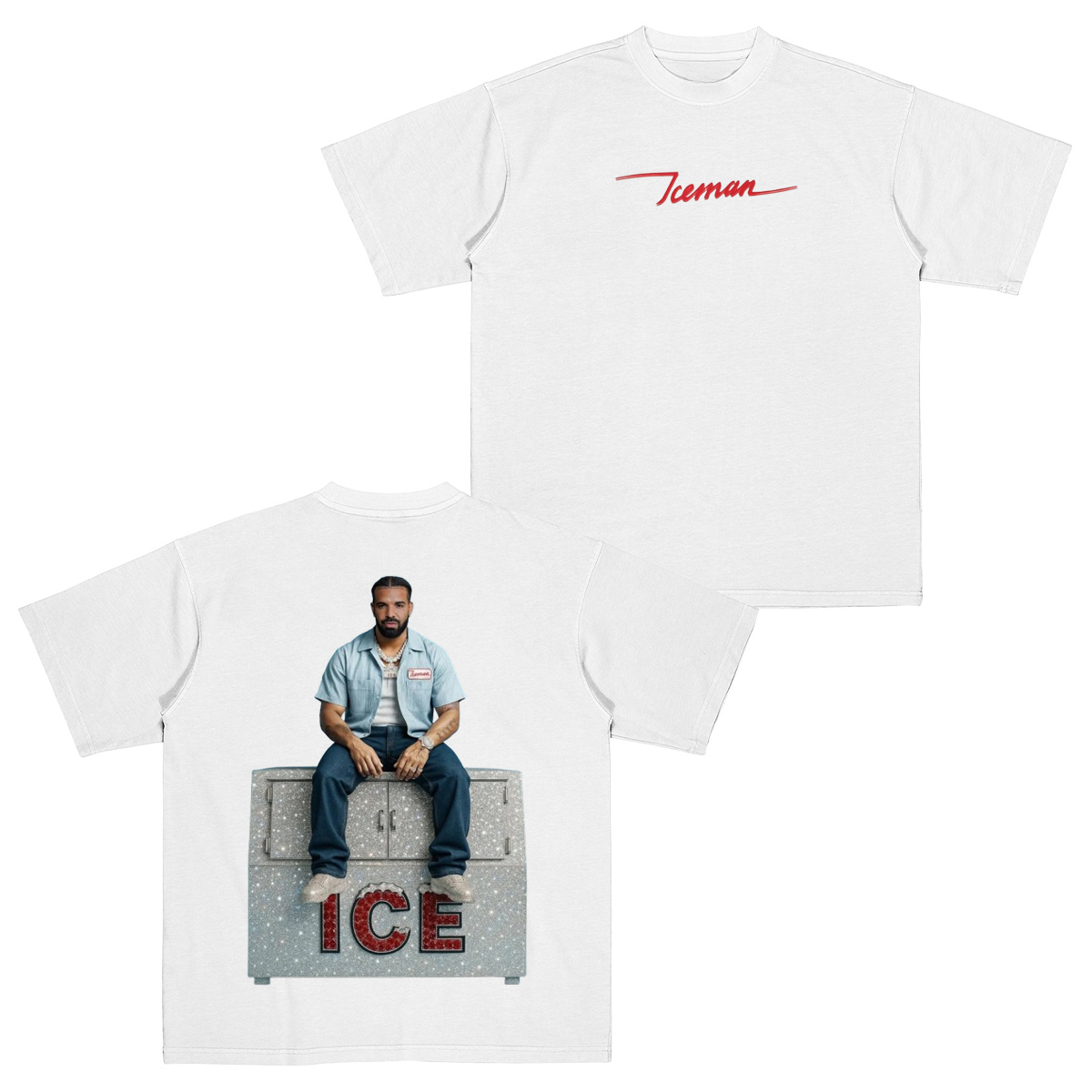 Drake iceman  Cotton Unisex T-shirt
