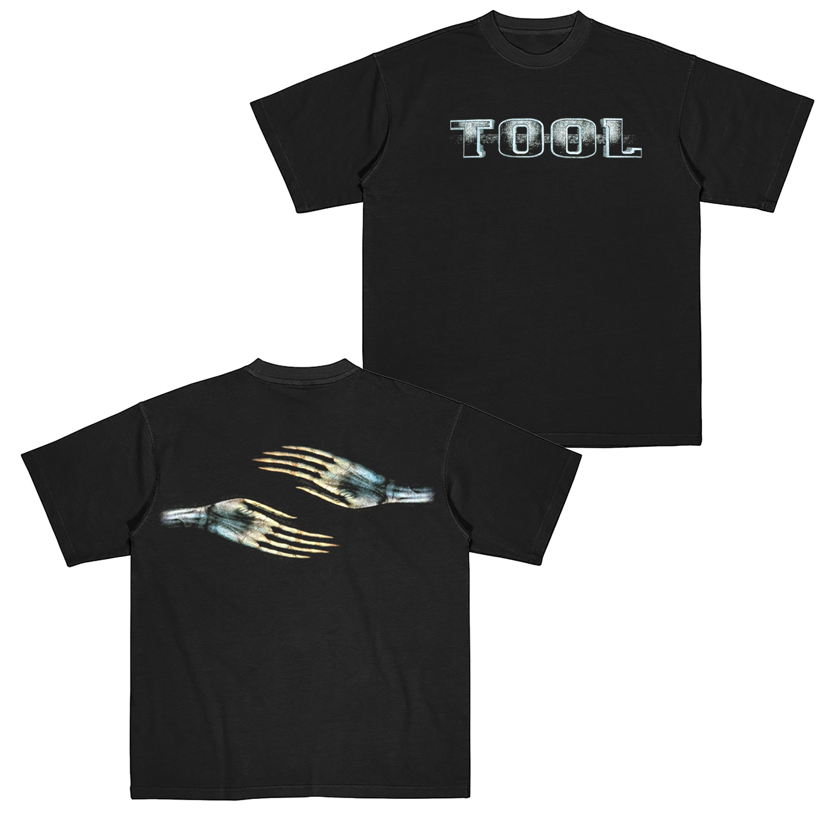 Tool Salival Skeleton Hands Graphic 2000 Tour Cotton Unisex T-shirt