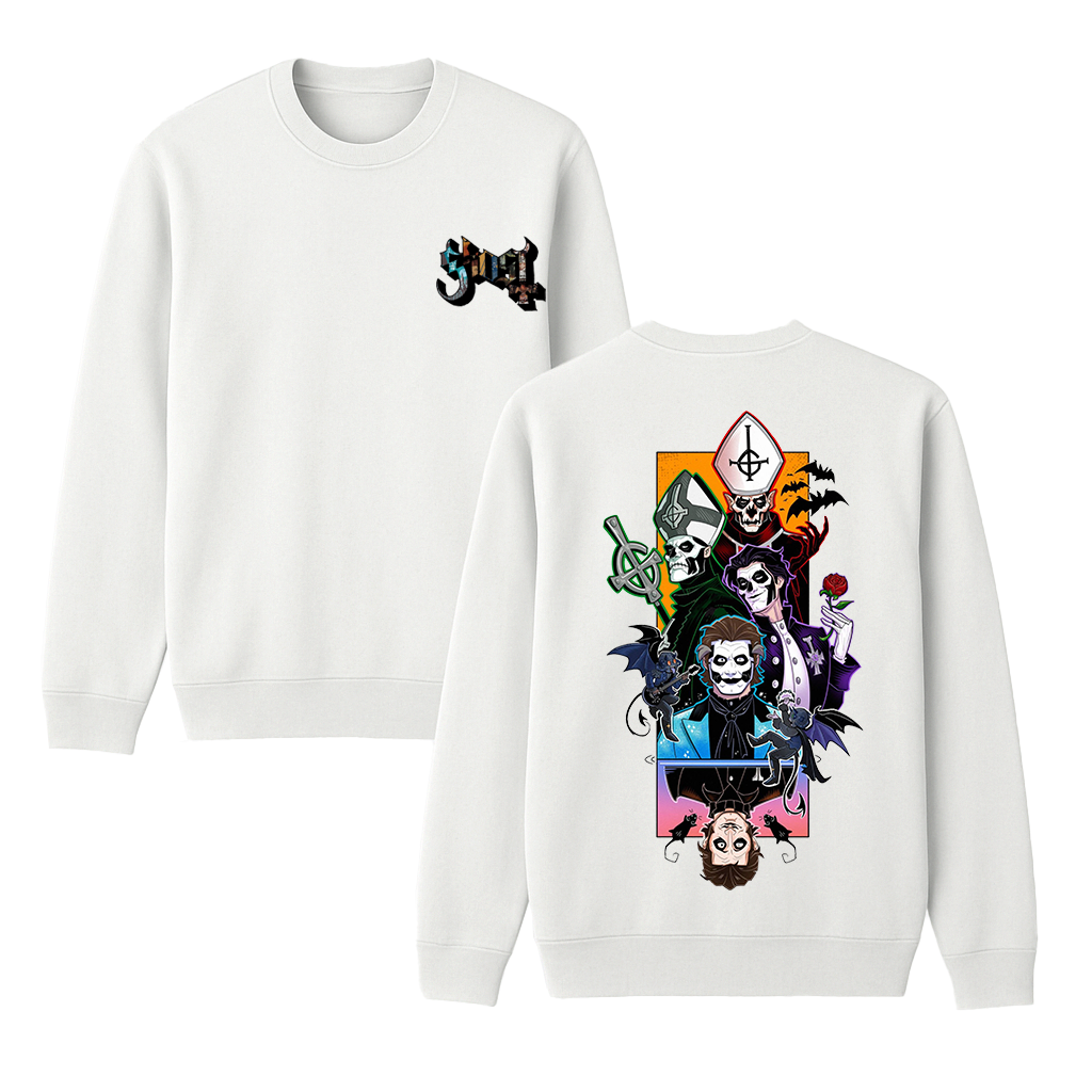 Ghost Band Unisex Cotton Creneck Sweatshirt
