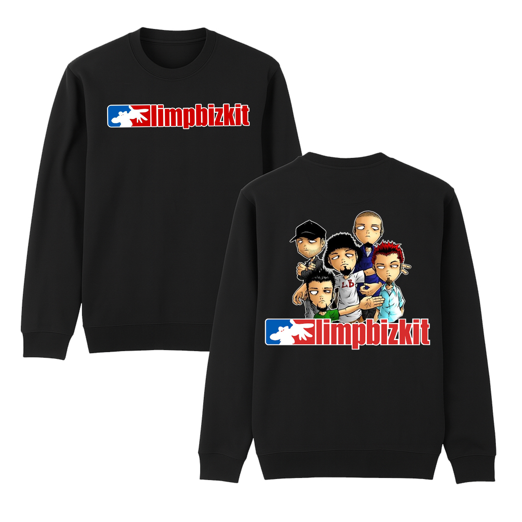 Limp Bizkit Band Unisex Cotton Creneck Sweatshirt